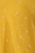 Tee-shirt grande taille « petites étoiles » jaune ocre